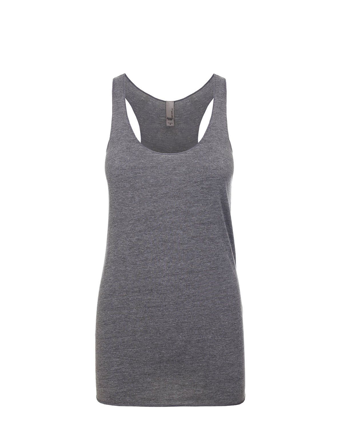 Next Level Ladies Tri Blend Racerback Tank in Premium Heather