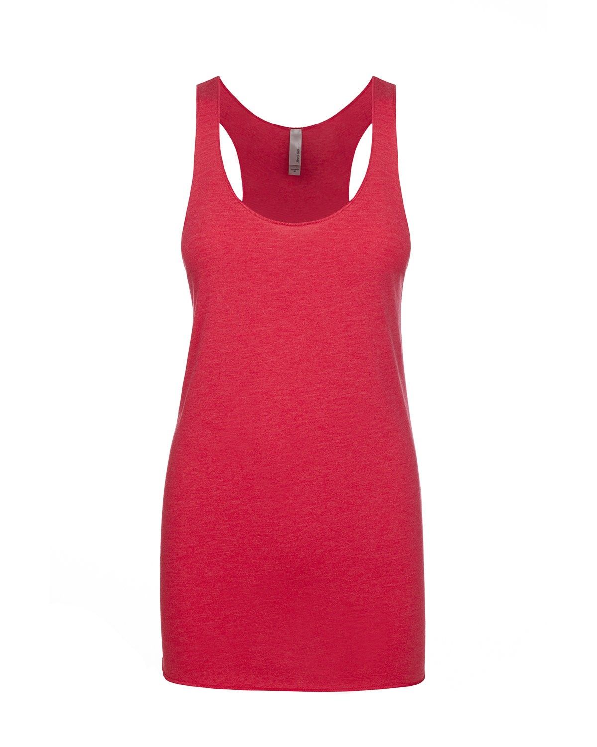 Next Level Ladies Tri Blend Racerback Tank in Vintage Sh Pink