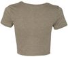 Am image of a Custom Bella and Canvas Womens Crop Tee in Heather Olive!