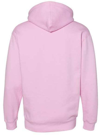 Am image of a Custom Independent Trading Co. Heavyweight Hooded Sweatshirt in Light Pink!
