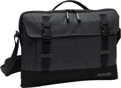 Am image of a Custom Ogio Apex 15 Inch Slim Case in Heather Grey!