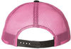 Am image of a Custom Richardson Low Pro Trucker Cap in Black/Neon Pink!