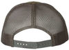 Am image of a Custom Richardson Low Pro Trucker Cap in Chocolate Chip/Grey!