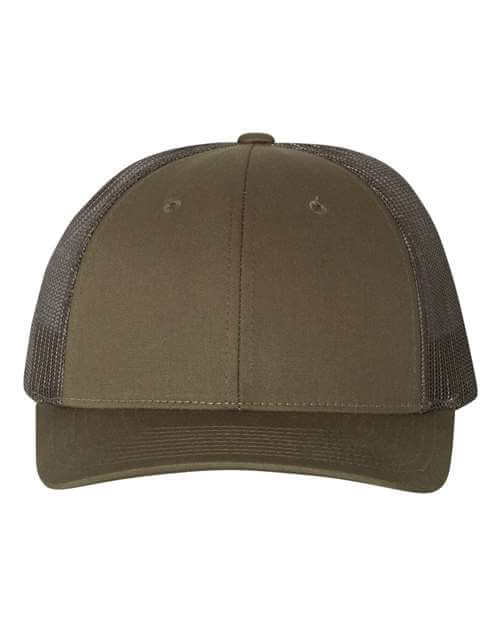 Richardson Low Pro Trucker Cap in Chocolate Chip/Grey