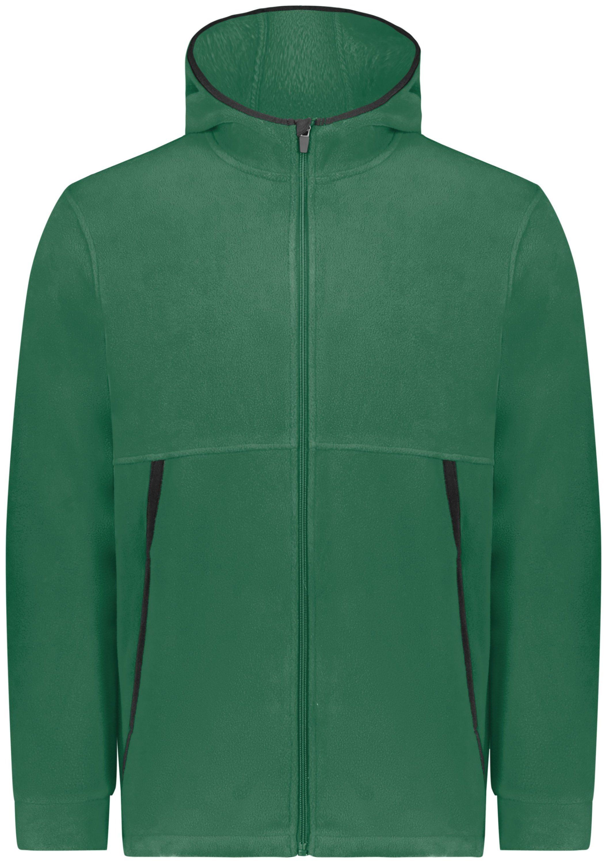 Augusta Fleece 2 Full Zip Hoodie in Dark Green