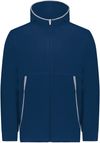 Am image of a Custom Augusta Fleece 2 Full Zip Hoodie in Navy!