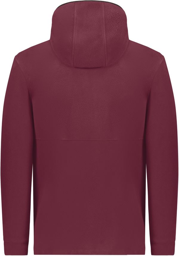 Am image of a Custom Augusta Fleece 2 Full Zip Hoodie in Maroon!
