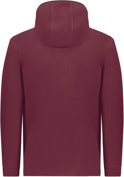 Am image of a Custom Augusta Fleece 2 Full Zip Hoodie in Maroon!
