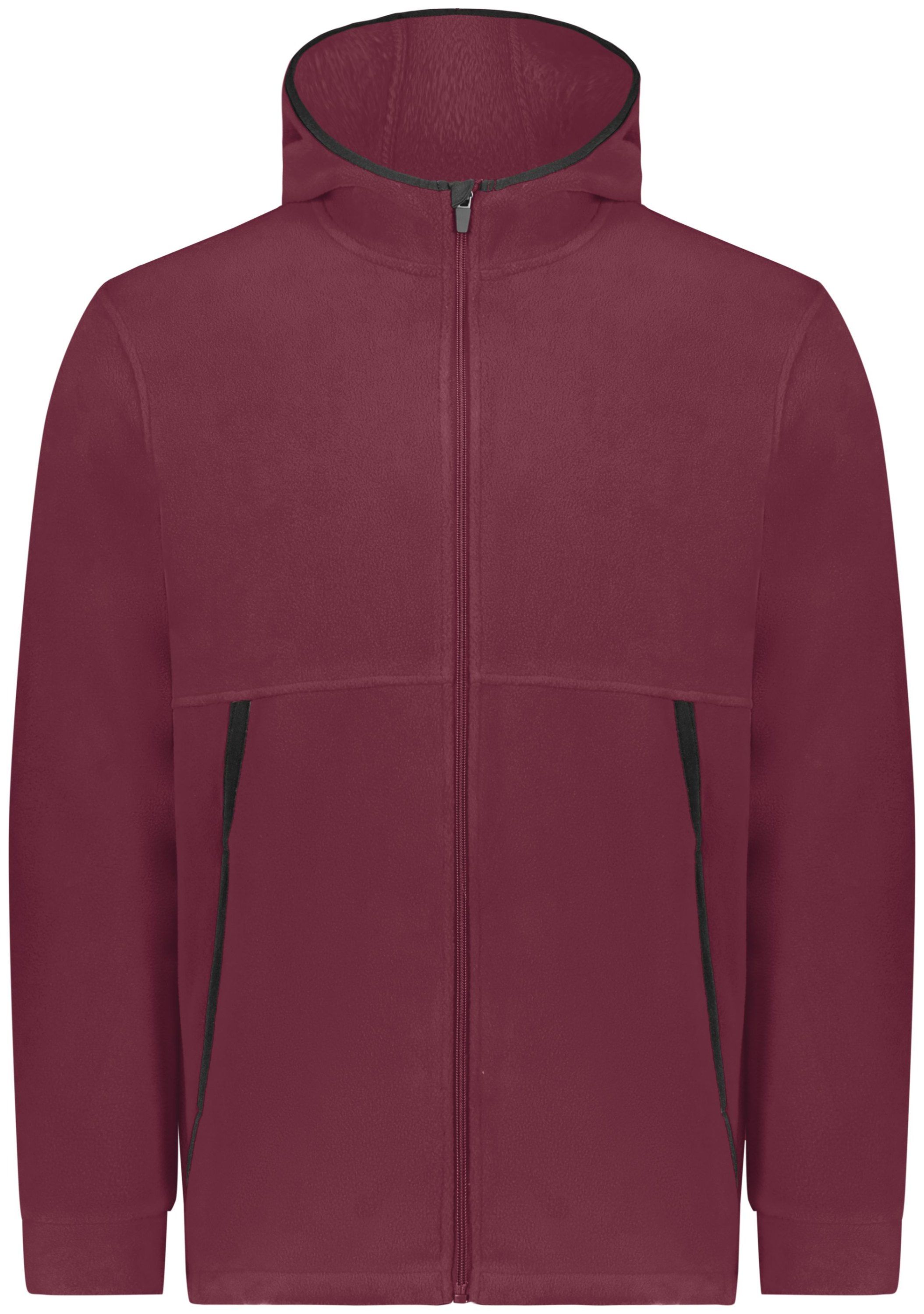 Augusta Fleece 2 Full Zip Hoodie in Maroon