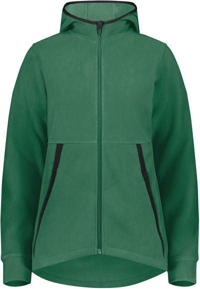 Am image of a Custom Augusta Ladies Chill Fleece 2 Full Zip Hoodie in Dark Green!