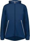 Am image of a Custom Augusta Ladies Chill Fleece 2 Full Zip Hoodie in Navy!