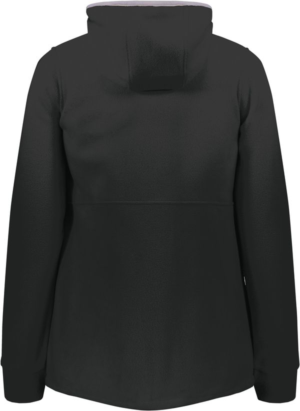 Am image of a Custom Augusta Ladies Chill Fleece 2 Full Zip Hoodie in Black!