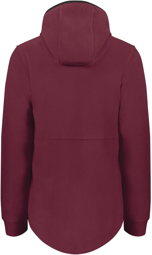 Am image of a Custom Augusta Ladies Chill Fleece 2 Full Zip Hoodie in Maroon!
