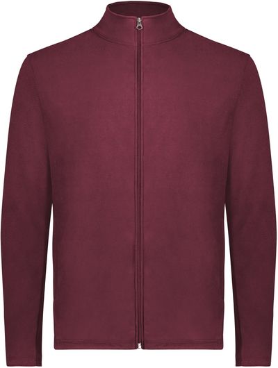 Am image of a Custom Augusta Micro Lite Fleece Full Zip Jacket in Maroon!