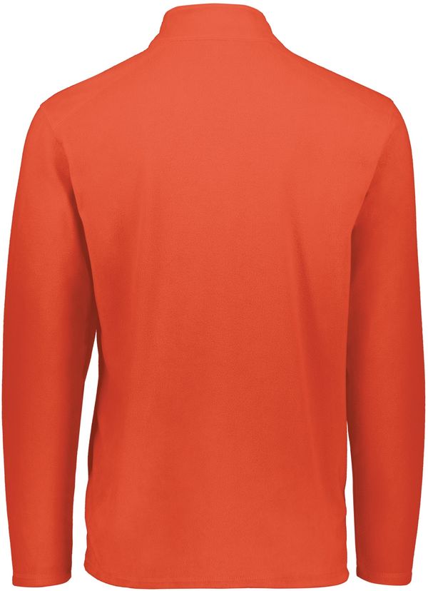 Am image of a Custom Augusta Micro Lite Fleece Quarter Zip Pullover in Orange!
