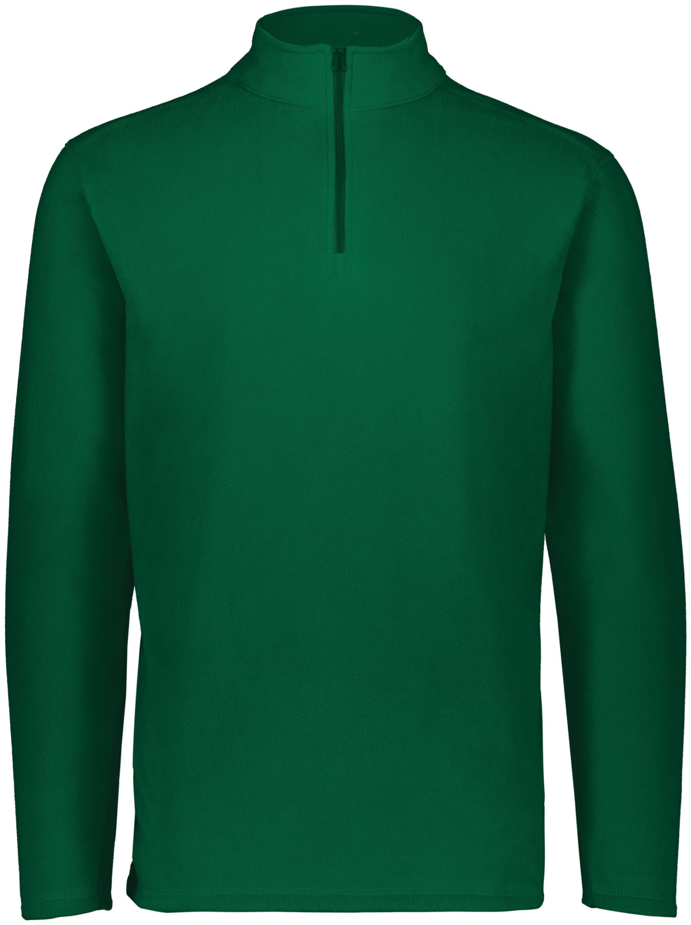 Augusta Micro Lite Fleece Quarter Zip Pullover in Dark Green