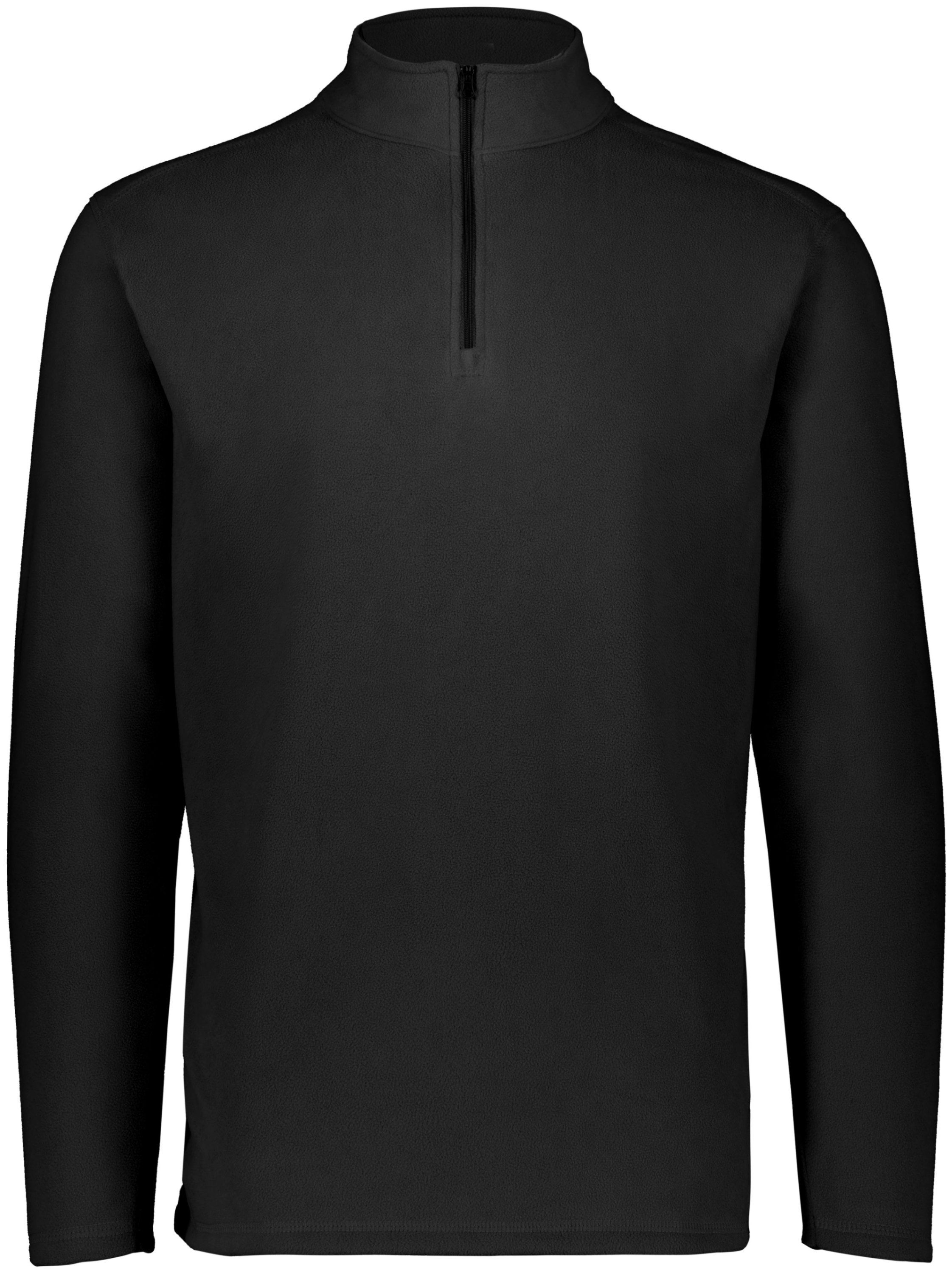 Augusta Micro Lite Fleece Quarter Zip Pullover in Black