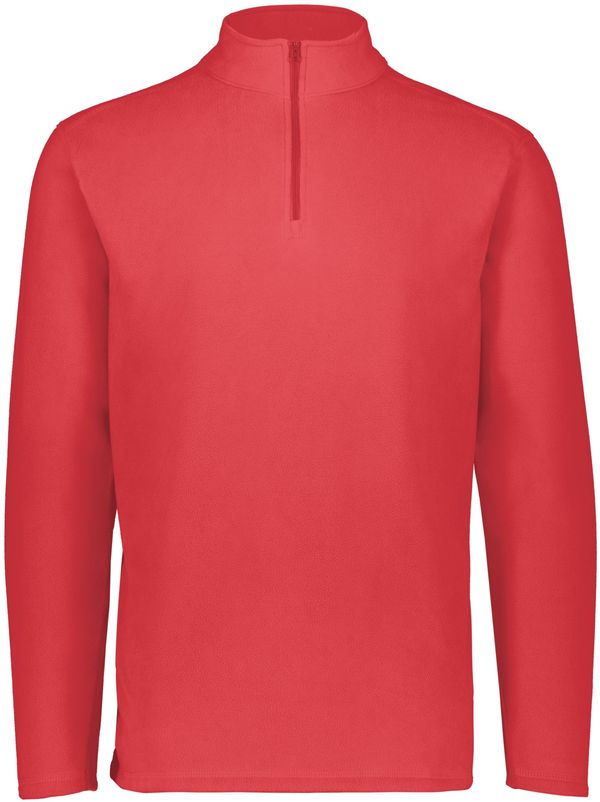 Am image of a Custom Augusta Micro Lite Fleece Quarter Zip Pullover in Scarlet!