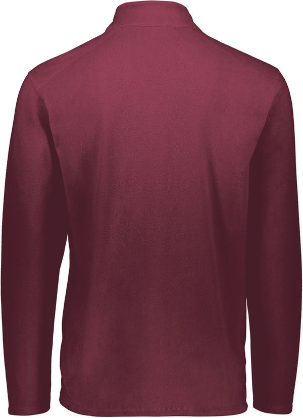 Am image of a Custom Augusta Micro Lite Fleece Quarter Zip Pullover in Maroon!