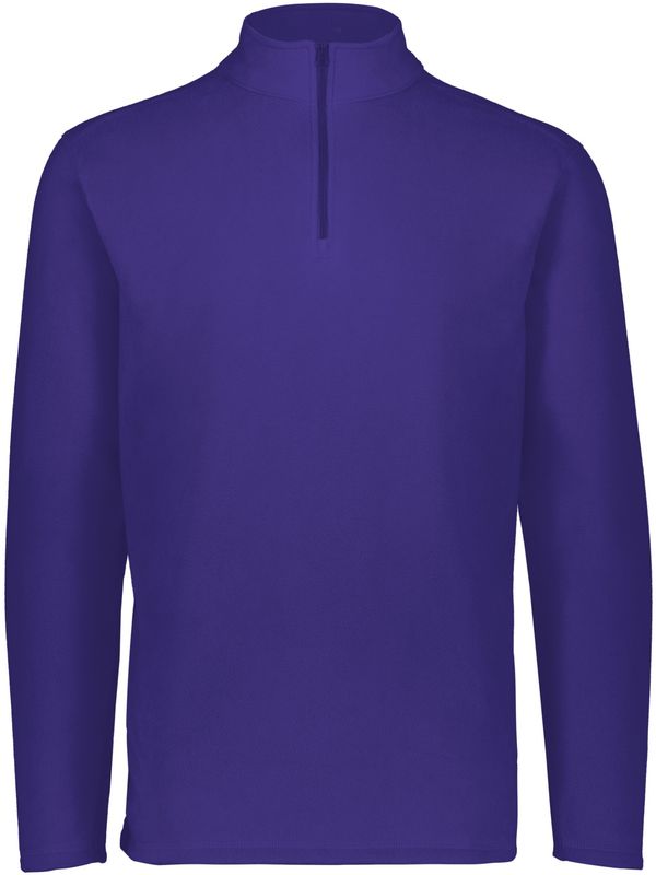 Am image of a Custom Augusta Micro Lite Fleece Quarter Zip Pullover in Purple!
