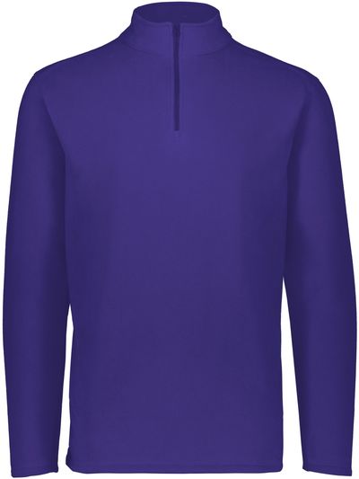 Am image of a Custom Augusta Micro Lite Fleece Quarter Zip Pullover in Purple!