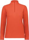 Am image of a Custom Augusta Ladies Micro Lite Fleece Quarter Zip in Orange!