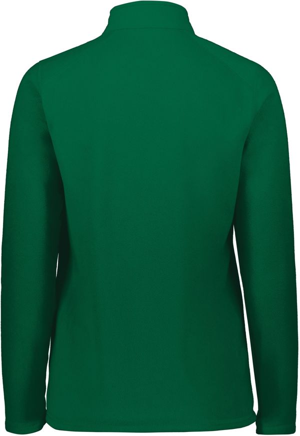 Am image of a Custom Augusta Ladies Micro Lite Fleece Quarter Zip in Dark Green!