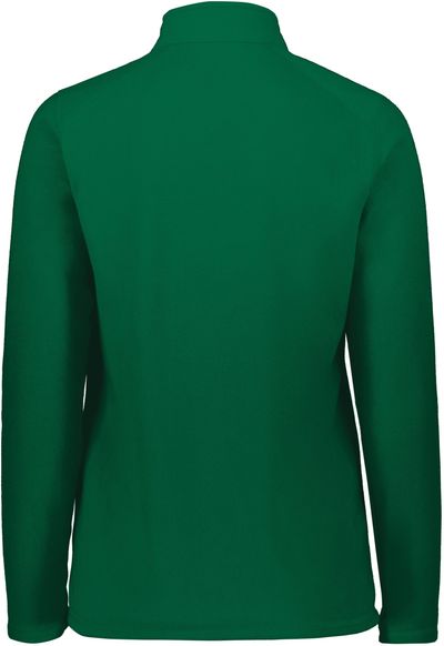 Am image of a Custom Augusta Ladies Micro Lite Fleece Quarter Zip in Dark Green!