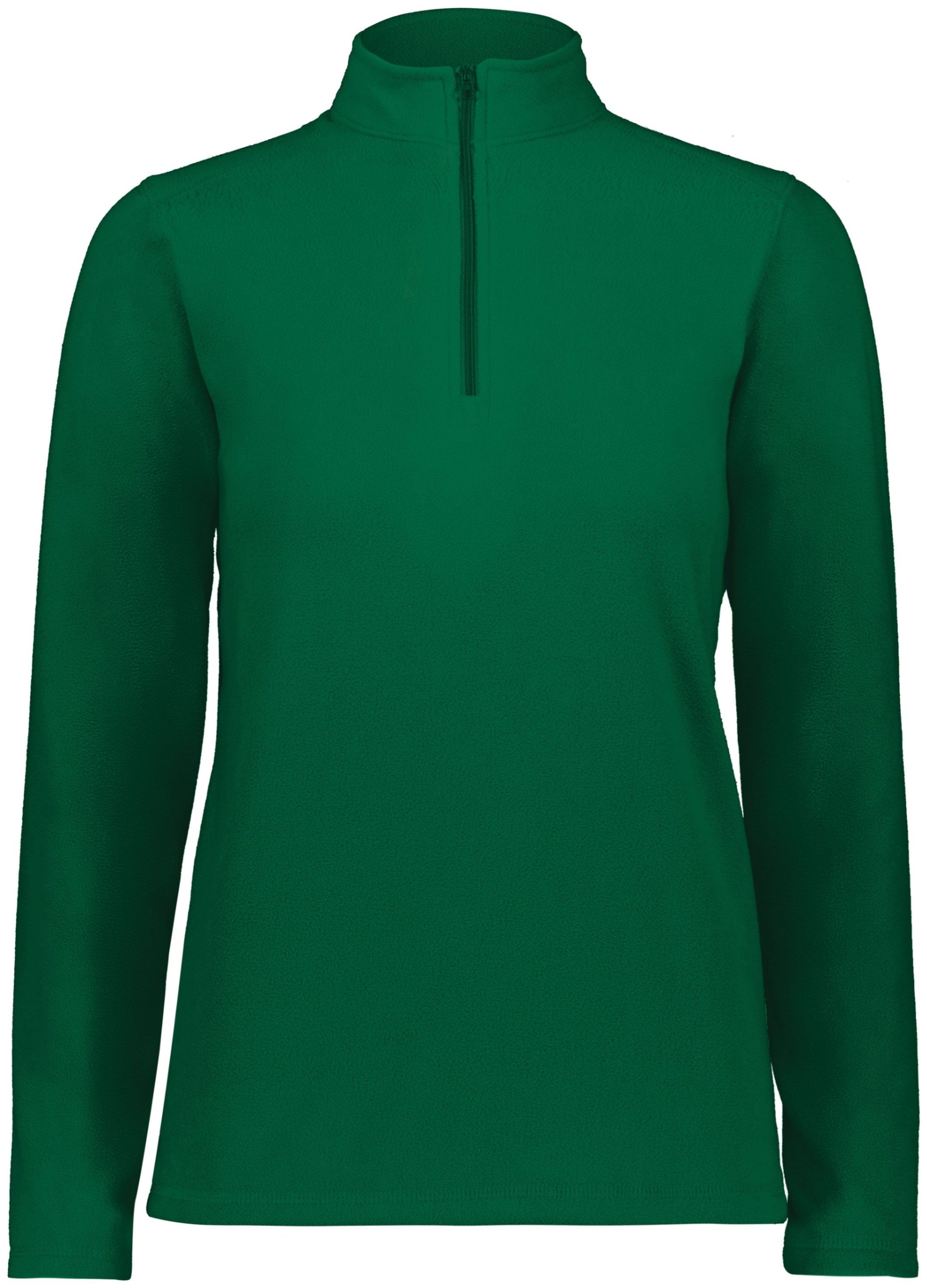 Augusta Ladies Micro Lite Fleece Quarter Zip in Dark Green
