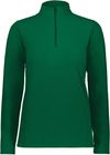Am image of a Custom Augusta Ladies Micro Lite Fleece Quarter Zip in Dark Green!