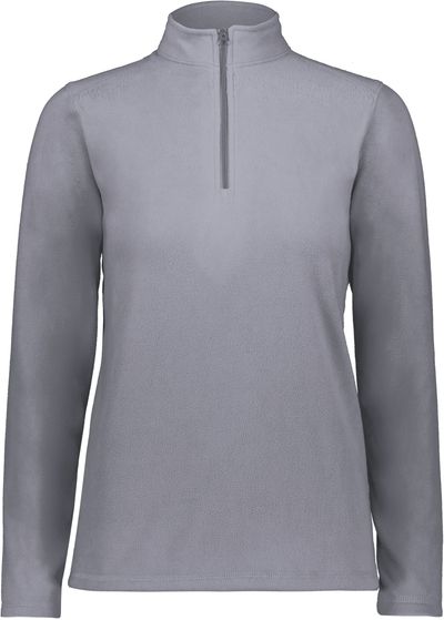 Am image of a Custom Augusta Ladies Micro Lite Fleece Quarter Zip in Graphite!