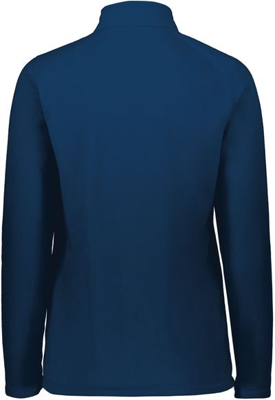 Am image of a Custom Augusta Ladies Micro Lite Fleece Quarter Zip in Navy!