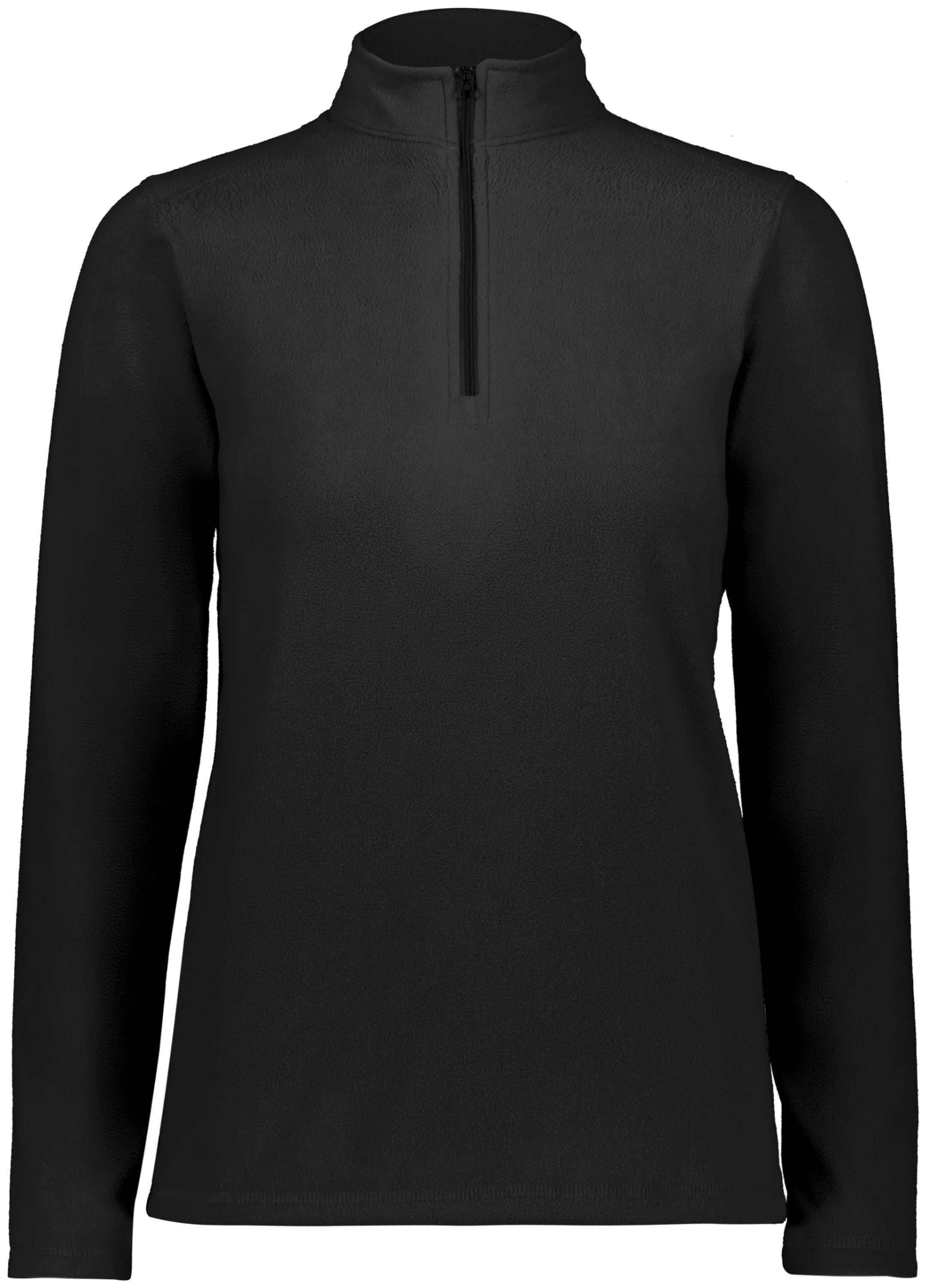 Augusta Ladies Micro Lite Fleece Quarter Zip in Black