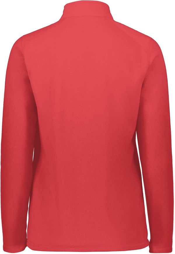 Am image of a Custom Augusta Ladies Micro Lite Fleece Quarter Zip in Scarlet!