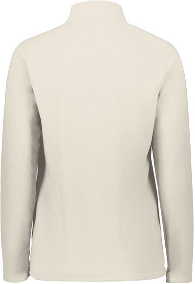 Am image of a Custom Augusta Ladies Micro Lite Fleece Quarter Zip in Oyster!