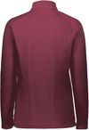 Am image of a Custom Augusta Ladies Micro Lite Fleece Quarter Zip in Maroon!