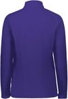 Am image of a Custom Augusta Ladies Micro Lite Fleece Quarter Zip in Purple!