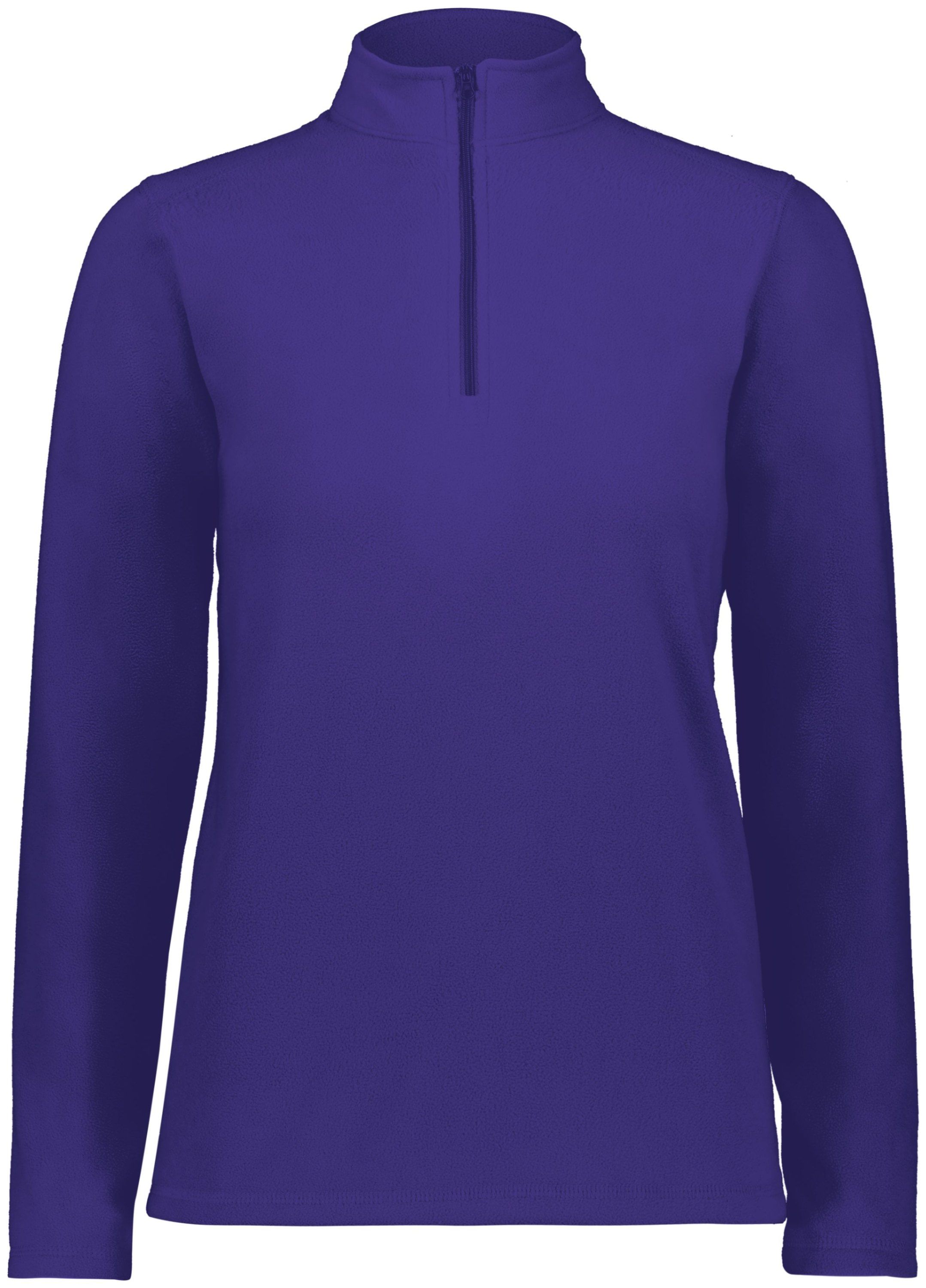Augusta Ladies Micro Lite Fleece Quarter Zip in Purple