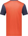 An image of a Custom Augusta Gameday Vintage Ringer Tee in Orange Heather/Navy Heather!