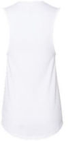 Am image of a Custom Bella and Canvas Ladies Jersey Muscle Tank in White!