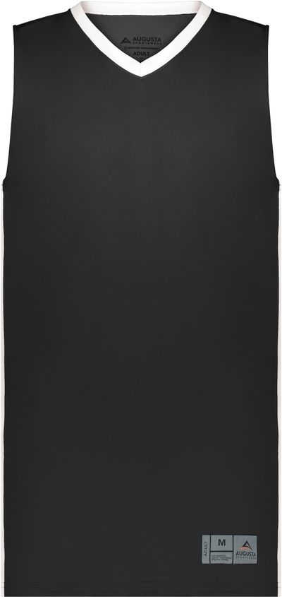 Am image of a Custom Augusta Match Up Basketball Jersey in Black/White!