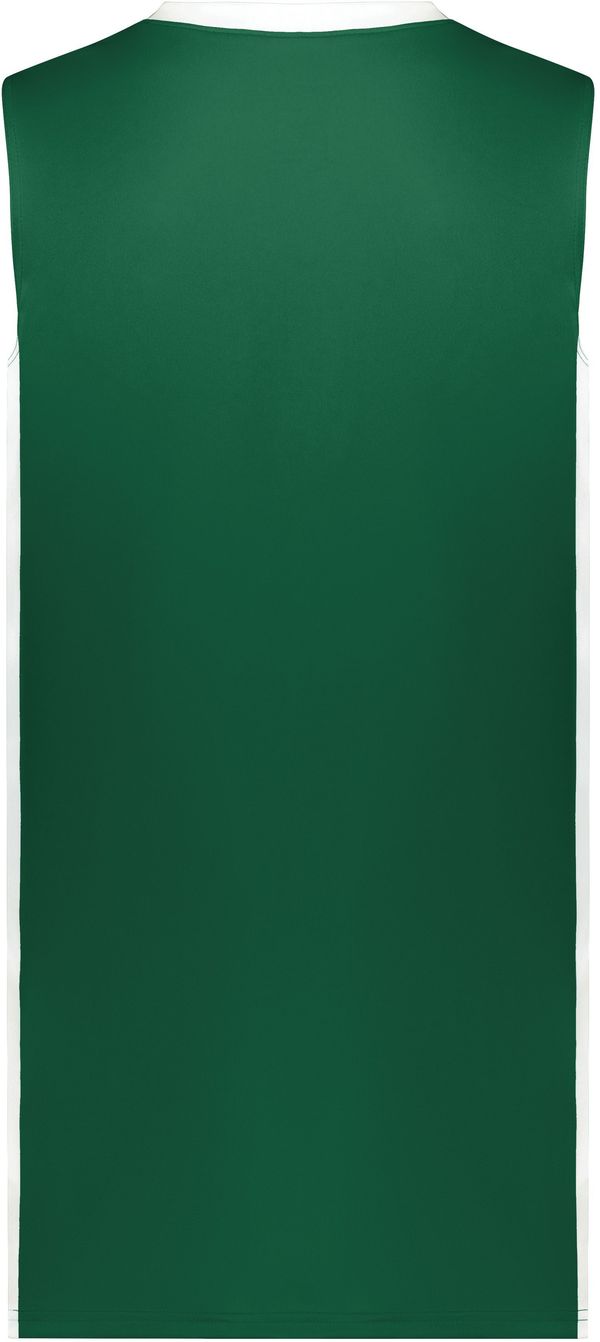 Am image of a Custom Augusta Match Up Basketball Jersey in Dark Green/White!