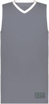 Am image of a Custom Augusta Match Up Basketball Jersey in Graphite/White!