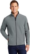 Am image of a Custom Port Authority Summit Fleece Full Zip Jacket in Frost Grey/Magnet!