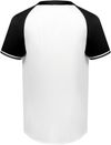 Am image of a Custom Augusta Cutter Plus Henley Jersey in White/Black!