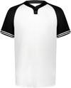 Am image of a Custom Augusta Cutter Plus Henley Jersey in White/Black!