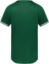 Am image of a Custom Augusta Cutter Plus Henley Jersey in Dark Green/White!