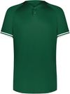Am image of a Custom Augusta Cutter Plus Henley Jersey in Dark Green/White!