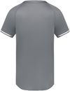Am image of a Custom Augusta Cutter Plus Henley Jersey in Graphite/White!
