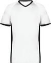 Am image of a Custom Augusta Cutter Plus V Neck Jersey in White/Black!